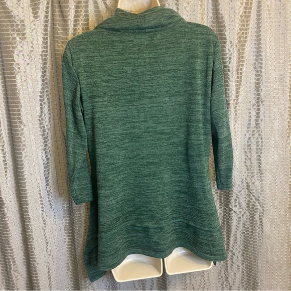 Coco Bianca Hunter Green Cowl Top Medium - Picture 2 of 5